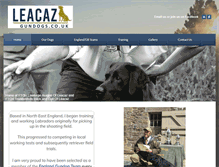 Tablet Screenshot of leacazgundogs.co.uk